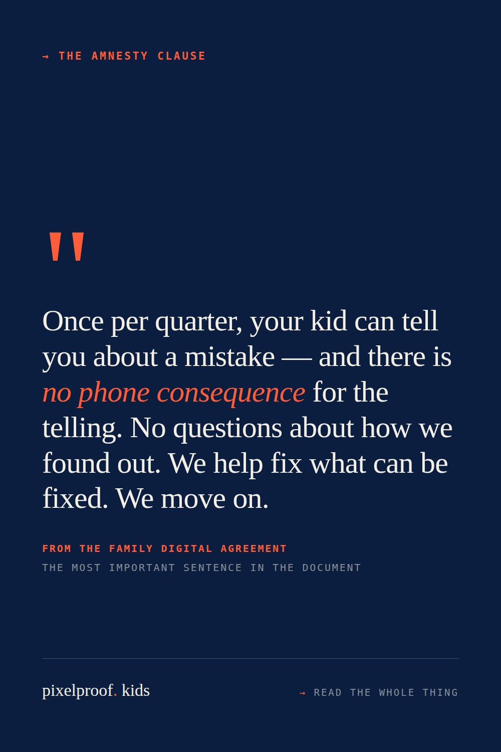 Family Digital Agreement, Ages 10–13 — The Transition